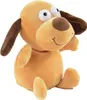 A plush toy dog sitting on a white background. Produktbild-Vorschau