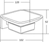 Mexen Asis Seifenschale, Gold - 7017639-50 Produktbild-Vorschau 2