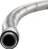 A close-up view of a flexible metal hose with blue markings, showing the end fitting. Podgląd zdjęcia produktu