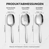 3er-Set Servierlöffel Edelstahl 304, groß – Salatlöffel, Produktbild-Vorschau 4
