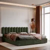 Čalouněný plotový panel 20 cm x 80 cm Khaki Náhled obrázku produktu 3
