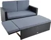 Gartenmöbel Polyrattan Sitzgruppe Lounge Sofa Gartensofa Produktbild-Vorschau 1