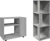 rohový regál Concrete Grey 33x33x100 cm Dřevěný materiál Náhled obrázku produktu 5