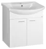 Aqualine ZOJA Unterschrank 61,5x74x32,5cm, weiß, 2x Tür Produktbild-Vorschau 1