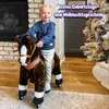 PonyCycle cavallo a pedali marrone scuro per bambini dai 4 Anteprima dell’immagine prodotto 2