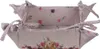 Clayre & Eef Brotkorb 35x35x8 cm Beige Rosa Baumwolle Produktbild-Vorschau 1