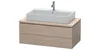 Konsolenunterschrank L-CUBE 400x1020x547mm weiß supermatt Produktbild-Vorschau 1