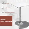 Drehbarer weißer Bartisch, höhenverstellbar mit kratzfester Produktbild-Vorschau 5