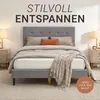 Homestyle4u Polsterbett 160x200 cm Bett Doppelbett mit Produktbild-Vorschau 17