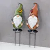 2er Set Gartenstecker Zwerg H48cm Metall Beetstecker Gnom Produktbild-Vorschau 6