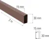 ROTH LANGE Kabelkanal BxH 30 x 15 mm braun 2 m Produktbild-Vorschau 2