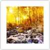 Poster - Poster ohne Rahmen - Berge Bach Wasser - 30x30 cm Produktbild-Vorschau 1
