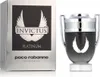 A product shot of Paco Rabanne Invictus Platinum Eau de Parfum for Men and its packaging. Produktbild-Vorschau