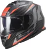 LS2 FF800 Storm II Racer Helm, grau matt/orange, M (57/58) Produktbild-Vorschau 1