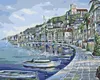 Diamondi - Diamond painting - STÄDTCHEN AN DER KÜSTE, 40X50 Produktbild-Vorschau 1