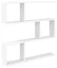 Möbel Wandregal Weiß 80 x 12 x 79,5 cm Holzwerkstoff - Produktbild-Vorschau 2