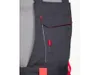 Latzhose ARDON®NEON grau-rot mit Tasche für Knieschoner, Produktbild-Vorschau 4
