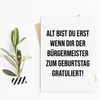 Geburtstagskarte BÜRGERMEISTER lustige Postkarte Produktbild-Vorschau 5