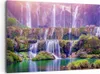 Bild auf Leinwand - Leinwandbild - Wasserfall Natur - Produktbild-Vorschau 1