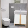 Relaxdays Waschbeckenunterschrank, 2 Fächer, Badschrank MDF Produktbild-Vorschau 6