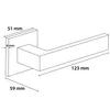ERGO line Modern Design, Schwarz Türbeschlag CUBE für Produktbild-Vorschau 8