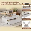 Sweiko 100x50x40cm couchtisch Höhenverstellbarer Produktbild-Vorschau 5