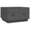 The Living Store Couchtisch Grau 60x53x35 cm Massivholz Produktbild-Vorschau 2