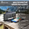 Extralink Núdzové rádio DAB/FM, solárne, dynamo, 4500 mAh, Náhľad obrázku produktu 3
