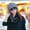 Retro Herbst Winter Frauen Mädchen Kunstwolle einfarbige Produktbild-Vorschau 6