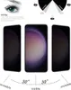 Marketing image showing an anti-spy screen protector for a smartphone. Produktbild-Vorschau
