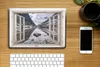 MuchoWow® Laptop Aufkleber Sticker Cover Durchblick - Berge Produktbild-Vorschau 2