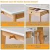Massivholz-Schreibtisch 120 cm, weiß, 2 Schubladen, mit Haken Productafbeelding-voorbeeld