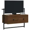vidaXL TV-Wandschrank Braun Eiche 60,5x30x51 cm Produktbild-Vorschau 3