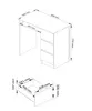 Bureau d'ordinateur A-6 avec étagère extensible et Voir les images du produit 3