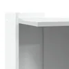 Meuble de bac à litière pour chat blanc bois d'ingénierie Voir les images du produit 7