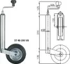 WINTERHOFF Stützrad ST48-200VB, 150 kg, Rohr 48 mm, Höhe Produktbild-Vorschau 2