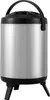 A silver and black insulated beverage dispenser with a black handle and black legs, shown against a white background. Anteprima dell’immagine prodotto