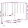 vidaXL Kopfteil Schwarz 145,5x4x100 cm Massivholz Kiefer -  Produktbild-Vorschau 7