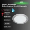 Briloner FLAT DIM LED Einbauleuchte Nickel Matt 12W 1200lm Produktbild-Vorschau 9