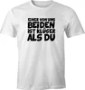 Herren T-Shirt Einer von uns beiden ist klüger als du Produktbild-Vorschau 2