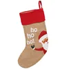 Weihnachtssocke aus Jute, Weihnachtssocke Weihnachtsmann Produktbild-Vorschau 2
