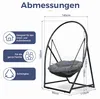 Vigevee Hängesessel mit Gestell Kissen - Hängestuhl Produktbild-Vorschau 2