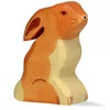 HOLZTIGER Hase aus Holz - sitzend Produktbild-Vorschau 3