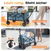 SUNULA Bollerwagen Faltbar mit Erweiterbarer Heckklappe – Produktbild-Vorschau 5