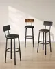 VASAGLE Barkrukken, set van 2, keukelstoel, bekleed met Productafbeelding-voorbeeld 3