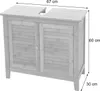 Vanity unit HWC-B18, Koupelna Koupelnová skříňka, Bambus  Náhled obrázku produktu 9