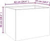 VIDAXL -Planungsbox 62x47x46 cm in acciaio corten Anteprima dell’immagine prodotto 8