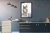 MuchoWow® Gerahmtes Poster Sibirischer Husky im Schnee Produktbild-Vorschau 2