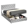 MODFU Čalouněná postel Boxspring hydraulická 140 × 200 cm s Náhled obrázku produktu 10