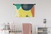 MuchoWow® Wandteppich Wandbehang Sommer - Formen - Abstrakt Produktbild-Vorschau 2